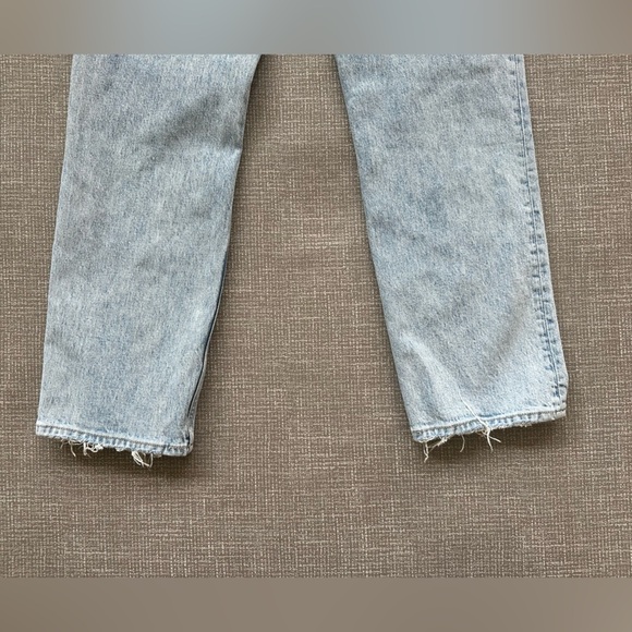 Abercrombie and Fitch 90s straight leg Ultra high-rise cross button jeans 28/6R - Picture 8 of 14